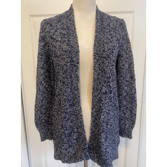 Vintage Lands End Open Cardigan | Heathered Blue | Womens Size Small | Clean EUC - Picture 1 of 10